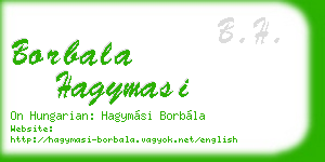 borbala hagymasi business card