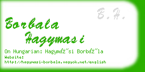 borbala hagymasi business card